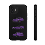 MK4 Supra Phone Case Purple, Three-View Vector Cover