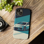 Retro Teal Sports Car C8 phone case | Tough Cases