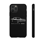 Vintage Galaxie 500 Phone Case | Classic Car Illustration, Black