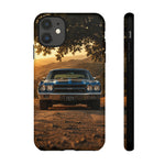 57 Bel Air Phone Case, Turquoise Classic Car Country Road Cover
