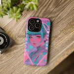 Neon Cyber Geisha phone case | Tough Case