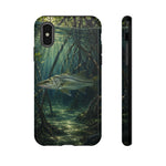 Snook Phone Case, Mangrove Sunbeam Painterly Marine Art Cover, Gift