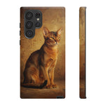 Abyssinian Warm Ticked Portrait Art Tough Phone Case