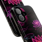 Neon Water Lilies Vaporwave Tough Phone Case