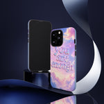 You Are Enough phone case | pastel cloud affirmation protective case