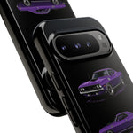 Cuda Phone Case Purple, Three-View Vector Tough Cover, Gift