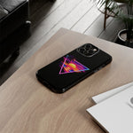 Synthwave Sunset Triangle Phone Case Retro Vaporwave Case