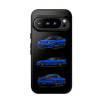 Blue 180SX JDM Sports Car Phone Case Tough Multi View
