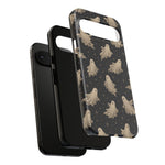 Vintage Ghost Pattern phone case | Halloween spooky stars design