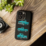 Turquoise 1955 Stepside Pickup Truck Tough Phone Case - 3 View