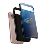 Yellowfin Tuna Phone Case, Deep Blue Water Tough Cover, Gift