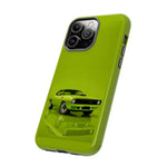 Green Cuda Muscle Car phone case for Gear Heads