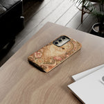 Persian Cat Floral Art Nouveau Tough Phone Case