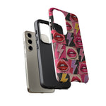Pop Art Lips and Lightning Bolt Phone Case
