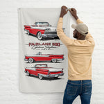 1959 Fairlane Red Banner 34x56 Garage Man Cave Wall Decor Gift