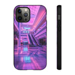 Empty Mall Escalator Vaporwave Art Tough Phone Case