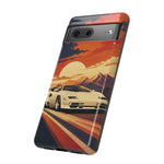 Retro Sunset Countach phone case | Sports car tough cover