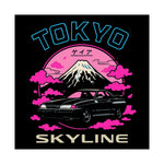 Skyline R32 GT-R Poster Tokyo JDM Wall Art Print Retro Garage Decor Gift