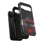 Z06 C8 Phone Case, Red Smoke Studio Reflection Cover