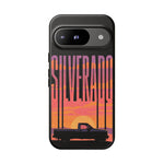 Silverado sunset truck Phone Case | Retro pickup silhouette