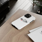 White C7 Z06 Phone Case for Chevy Vette Fans, Tough Cover