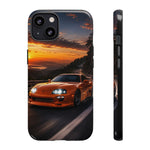 Supra MK4 Orange Touge Night JDM Speed Art Tough Phone Case