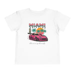 Miami Drifting RX-7 Toddler T-Shirt – Retro JDM Car Kids Tee