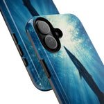 Barracuda Silhouette Phone Case, Sunlit Marine Art Tough Cover