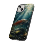 Salmon River Fishing Phone Case, Sunlit Current Cover
