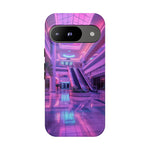 Empty Mall Escalator Vaporwave Art Tough Phone Case