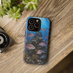 Snapper Reef Phone Case, Sunlit School Ocean Fishing Tough Cover