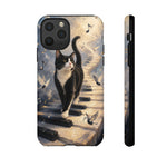 Piano Cat walking on keys Tough Case | Phone cover, musical cat art