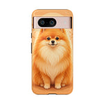 Pomeranian Tiny Fox Fluffy Art Tough Phone Case