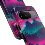 2 Rounds Canada Retina Artwork Vaporwave Phone Case – Landscape Aesthetic