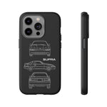 1986 Supra Triple View Line Art JDM Tough Phone Case Cover