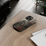 Autumn Temple Steps phone case | Japanese watercolor landscape cover