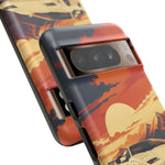 Retro Sunset Countach phone case | Sports car tough cover