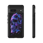 Holographic Skull Phone Case, Shattered Glass Iridescent Cover
