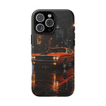 Challenger RT Phone Case, Rainy City Night Muscle Car Tough Cover