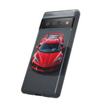 Red C8 Z06 Track Wing Tough Phone Case Cover Gift Art