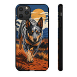 Blue Heeler Australian Cattle Dog Art Tough Phone Case