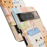 Milk Cookie Phone Case Cute Food Kawaii Tough Cover Gift Art