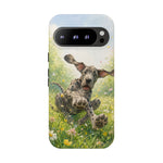 Playful Dog in Meadow Great Dane phone case | Puppy Art Tough Cover