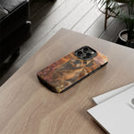Border Terrier Earthy Watercolor Art Tough Phone Case