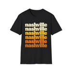 Nashville Tennessee Retro Vintage Shirt | Nashville Music City Souvenir Graphic T-Shirt