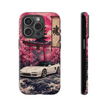 Pearl White NSX Phone Case, Cherry Blossom Torii Art Tough Cover