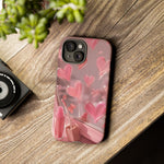 Pink Lip Gloss Heart Mirror Phone Case Girly Tough Case