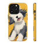Sheepdog Hair Flip Phone Case Funny Dog Lover Gift