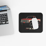 1986 Chevy K10 Mouse Pad – Red & White Lifted Pickup Truck Design