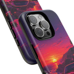 FD RX-7 Retro Sunset Sports Car Tough Case | Neon Vaporwave Beach Drive